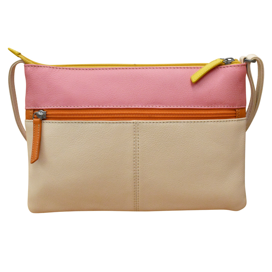 6028 DOUBLE ZIP CROSSBODY BAG