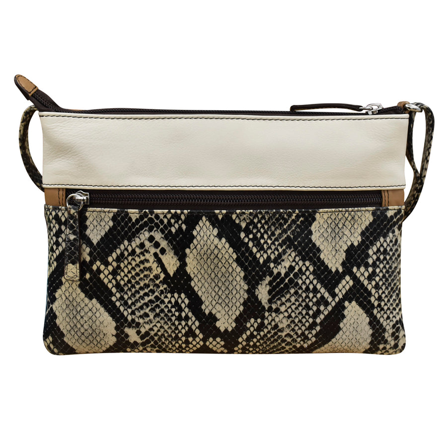 6028 DOUBLE ZIP CROSSBODY BAG